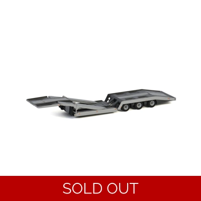 PREMIUM LINE; TRUCK TRANSPORTER SILVER - 3 AXLE title=